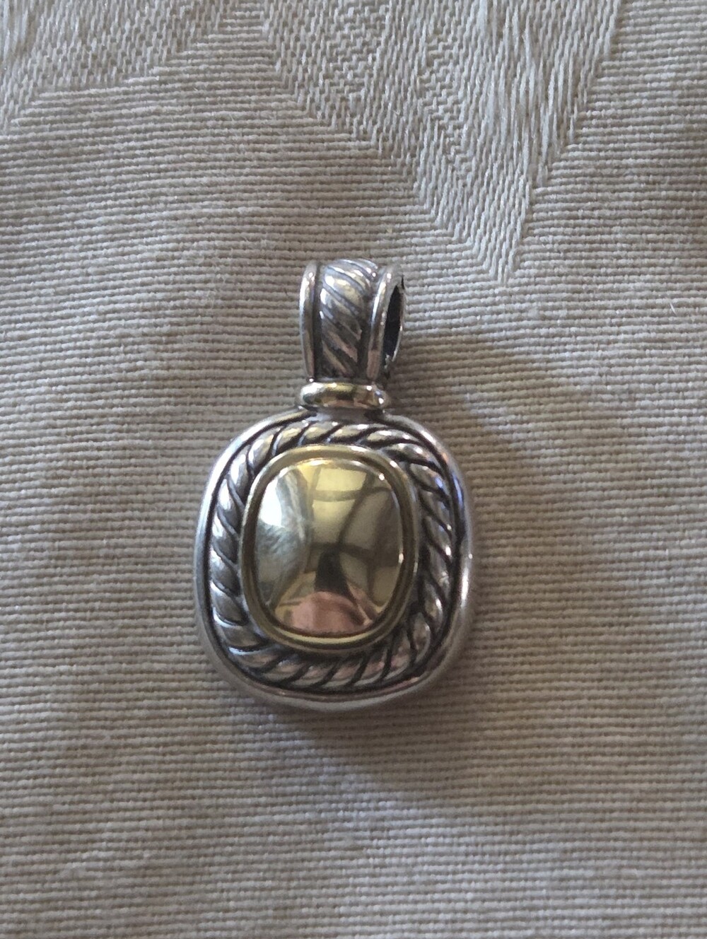 David Yurman Two-Tone Albion Enhancer, SS & 14k